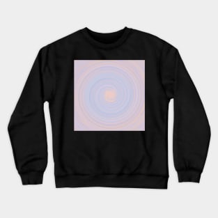Circle of Digital Abstract with Soft Pastel Color Palette Crewneck Sweatshirt
